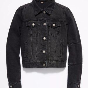 Free People Rumors Black Jean Jacket - Women | Color: Black | Size: XS